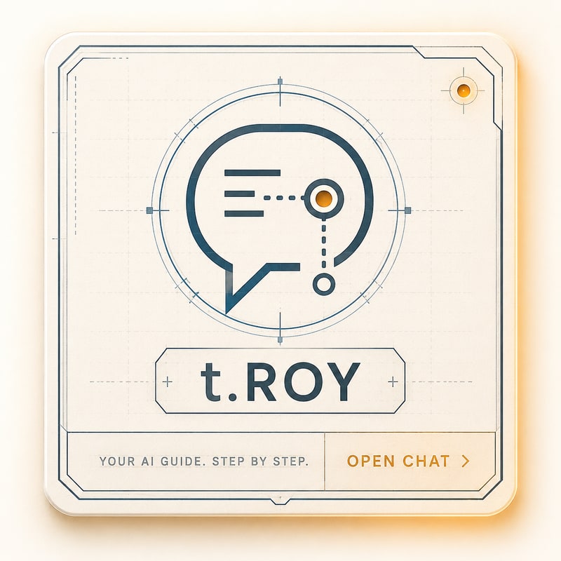 t.ROY -- your AI guide, step by step